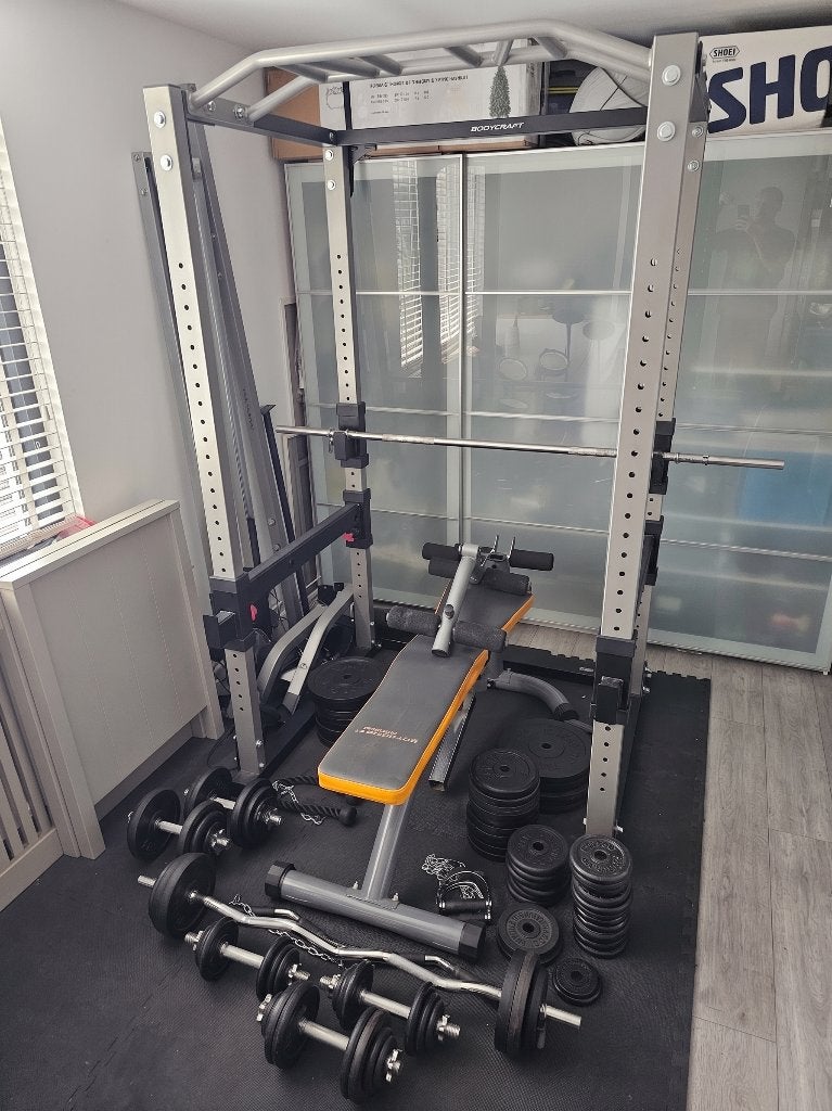 BodyCraft F430 Power Rack + Cable Crossover - complete gym, Ophalen, Benen, Krachtstation, Zo goed als nieuw