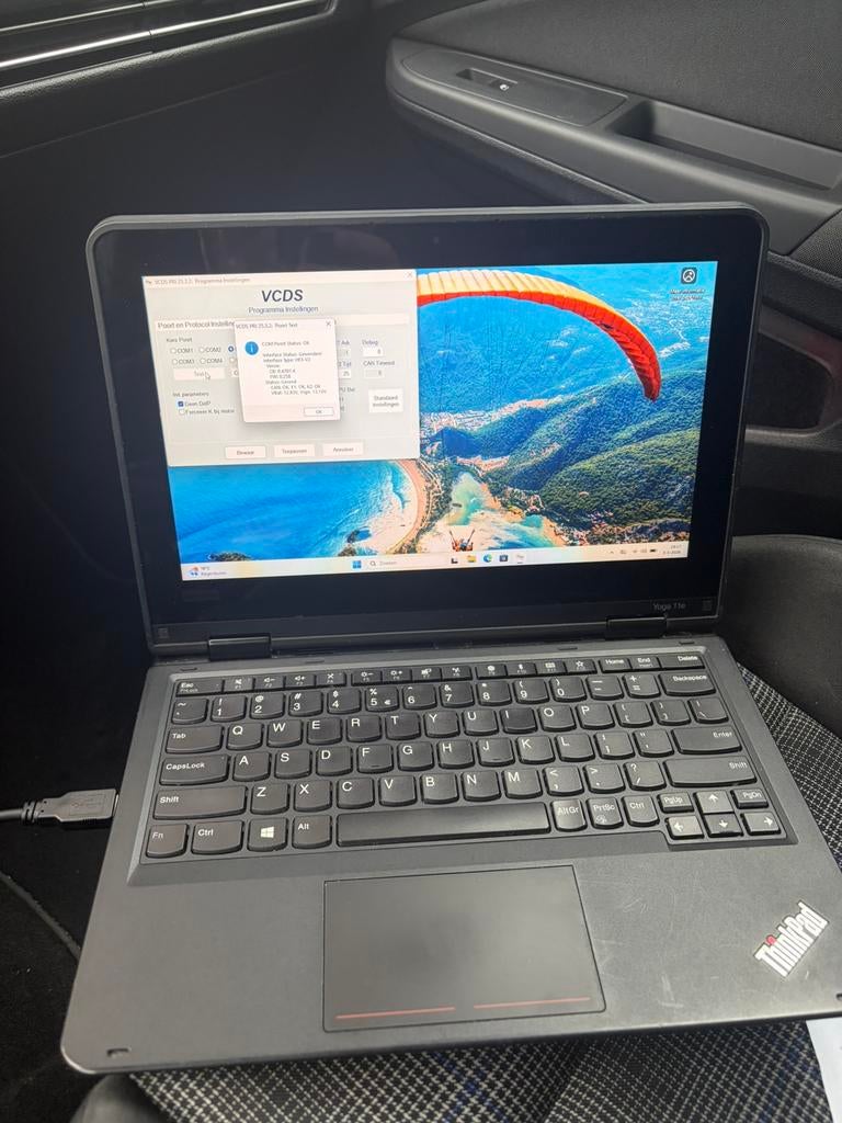 VCDS HEX V2 vagcom kabel ongelimi VINS + Lenovo touchscreen, Ophalen of Verzenden, Zo goed als nieuw
