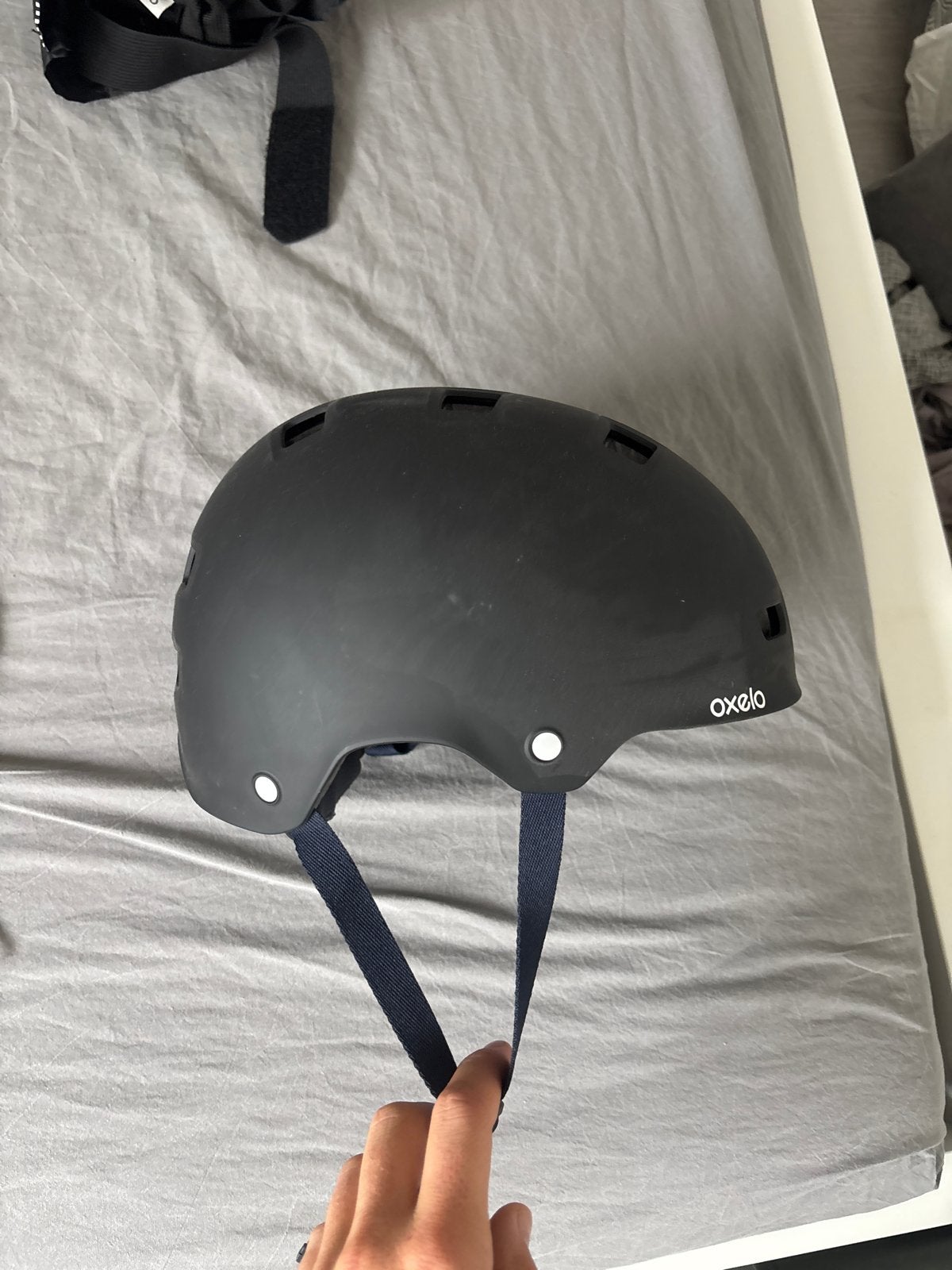 Oxelo Helm L (59-62 cm) - Zwart, Ophalen of Verzenden, Gebruikt, L, Heer of Dame