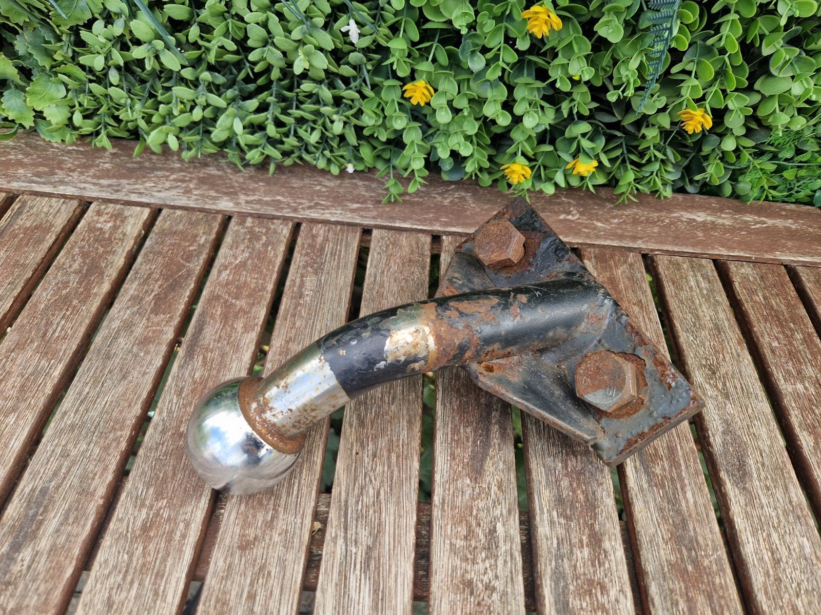 trekhaak auto trekker zitmaaier, Ophalen