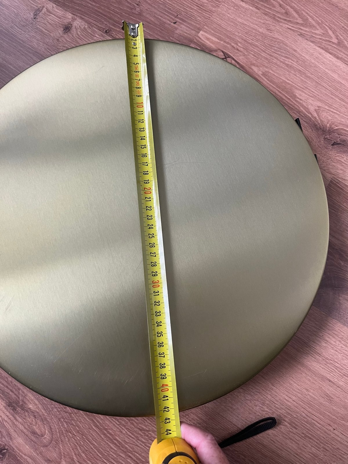 Goudkleurige Bijzettafel - Rond, 45 tot 60 cm, Minder dan 55 cm, Gebruikt, Metaal of Aluminium