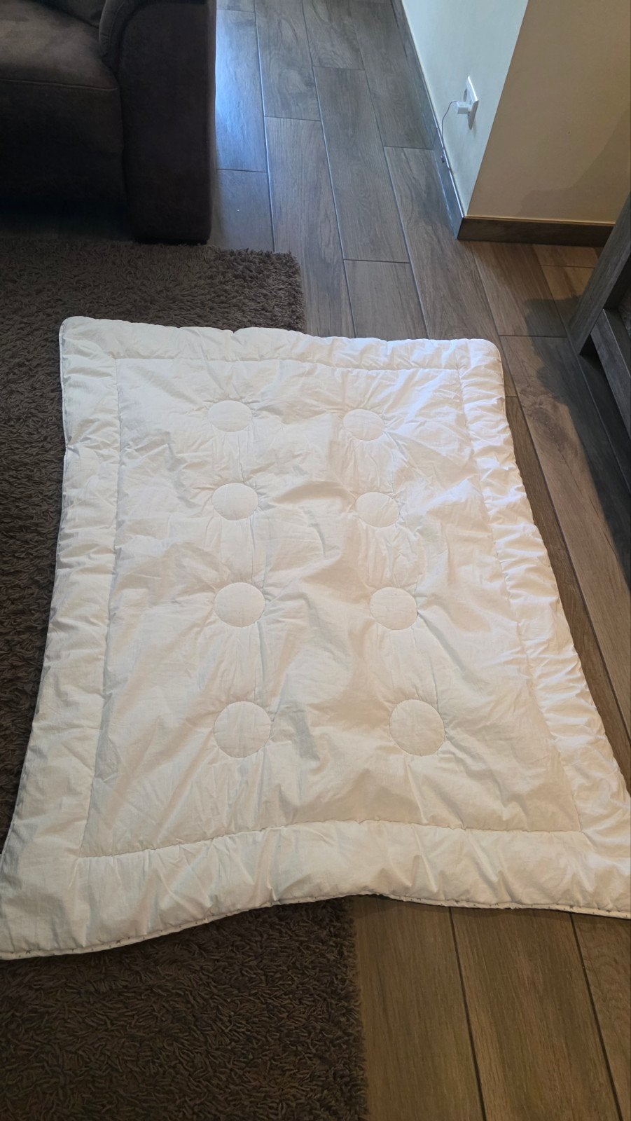 Kinderdekbed 120x150cm - Peuterbed/Juniorbed, Overige merken, Jongetje of Meisje, Wit, Peuterbed