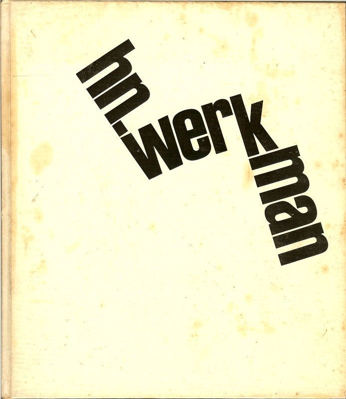 H.N.WERKMAN Uitgever:Teufen, Verlag Arthur Niggli AG, 1967., Ophalen of Verzenden, Gelezen