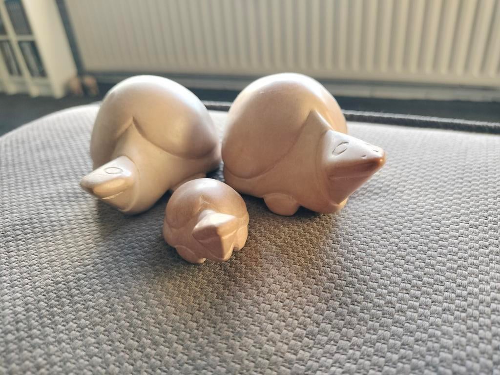Groepje van drie schildpadden, Ophalen of Verzenden, Beeldje of Figuurtje