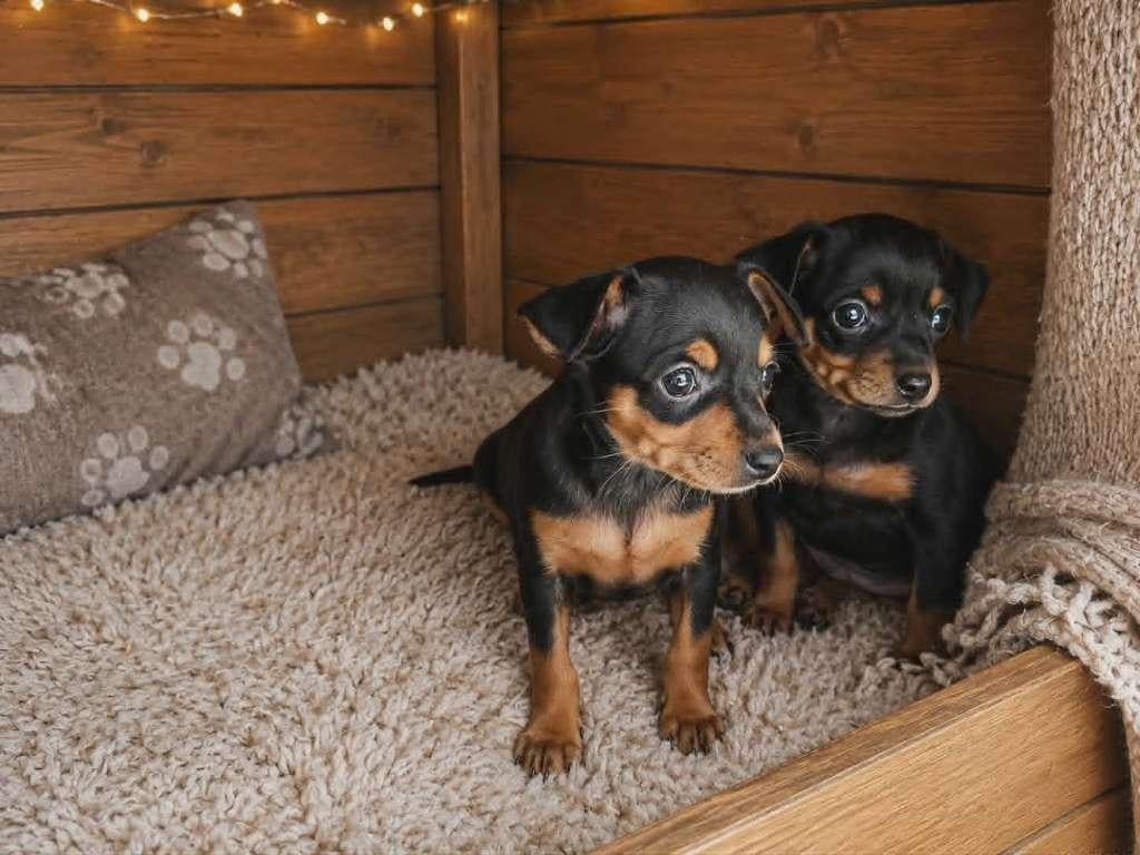 Dwergpincherspups, België, Particulier, Parvo, 8 tot 15 weken
