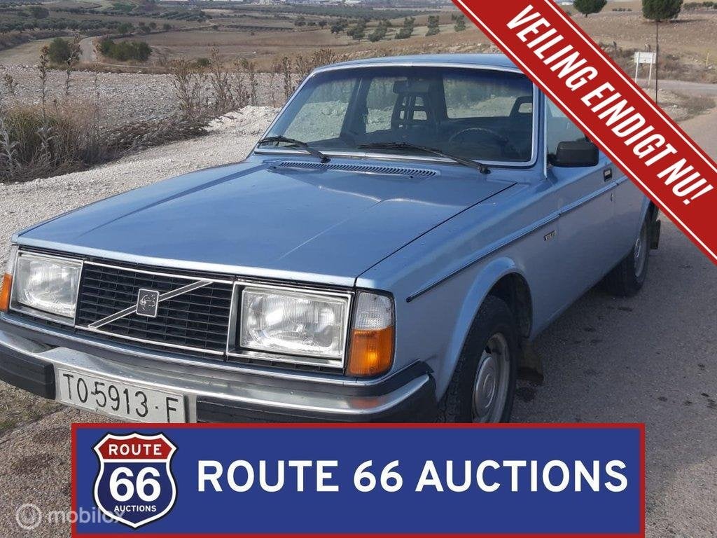 Volvo 244 GL | 1980 | Route 66 Auctions, Overige carrosserieën, Zwart, Bedrijf, Handgeschakeld