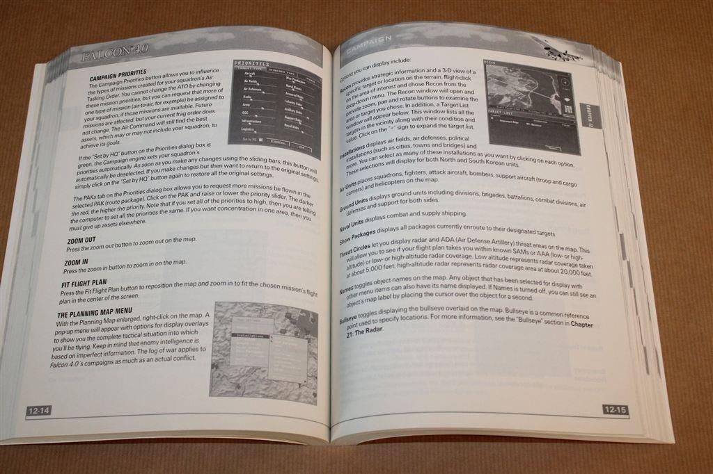 Falcon 4.0 — F-16 Flight Simulator Handleiding 1998 [EN], Gebruikt, -, -, 1 speler