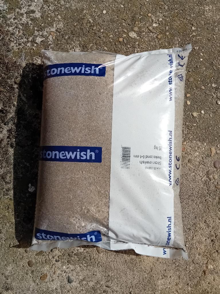 Stonewish brekerzand 25 kg, Tuin en Terras, Zand, Ophalen, Nieuw, Brekerzand