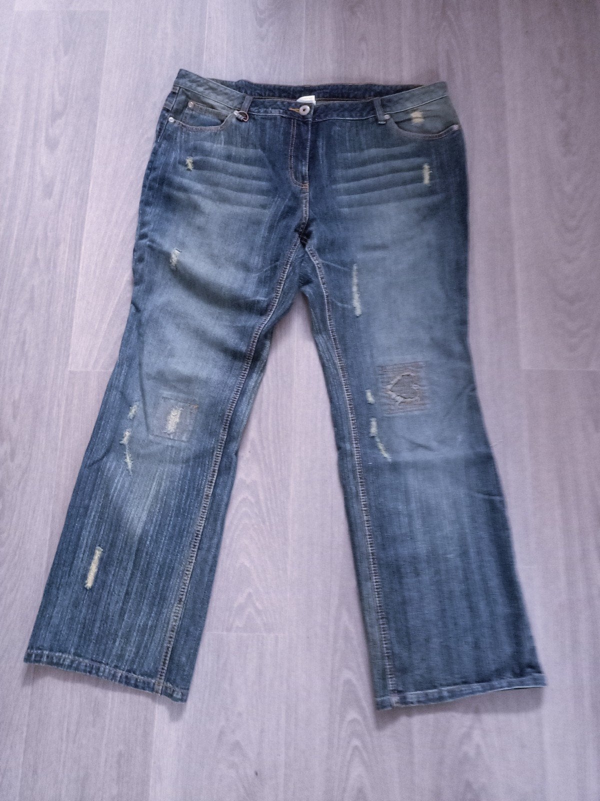 leuke spijkerbroek met 48/50, Blauw, Maat 46/48 (XL) of groter, Ophalen of Verzenden, Zo goed als nieuw