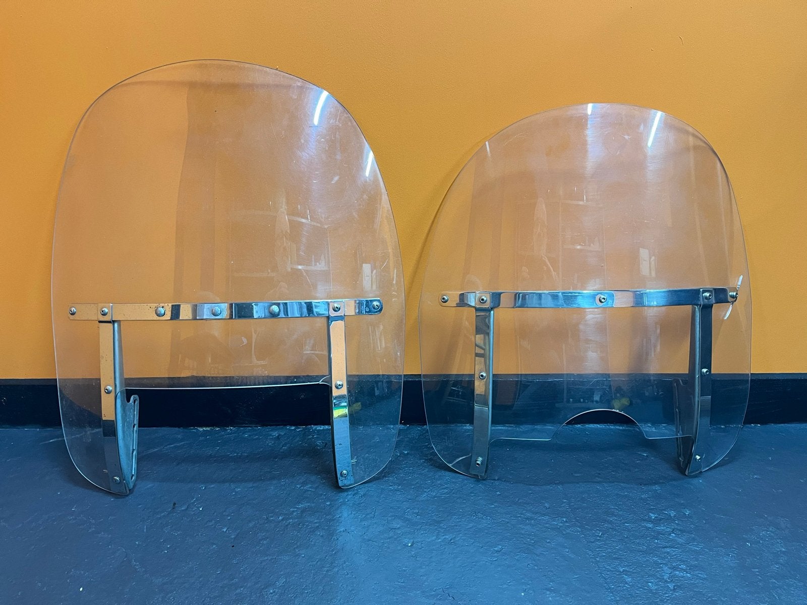 Harley Davidson Windschermen (2 stuks), Motoren, Ophalen, Gebruikt