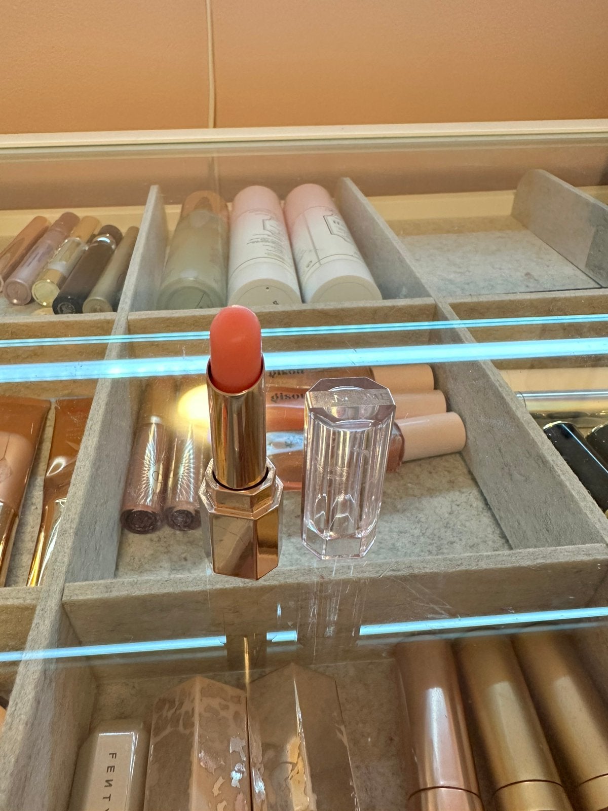 Lancome mini lip butterglow kleur 10 keep it glowy, Ophalen of Verzenden, Nieuw, Lippen