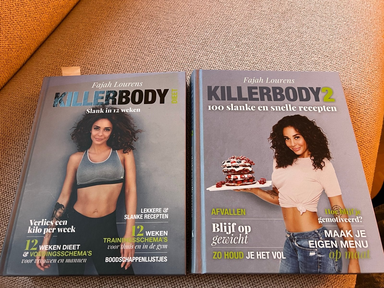 Fajah Lourens Killerbody 1 & 2 - Dieet & Recepten, Ophalen of Verzenden, Zo goed als nieuw, Dieet en Voeding