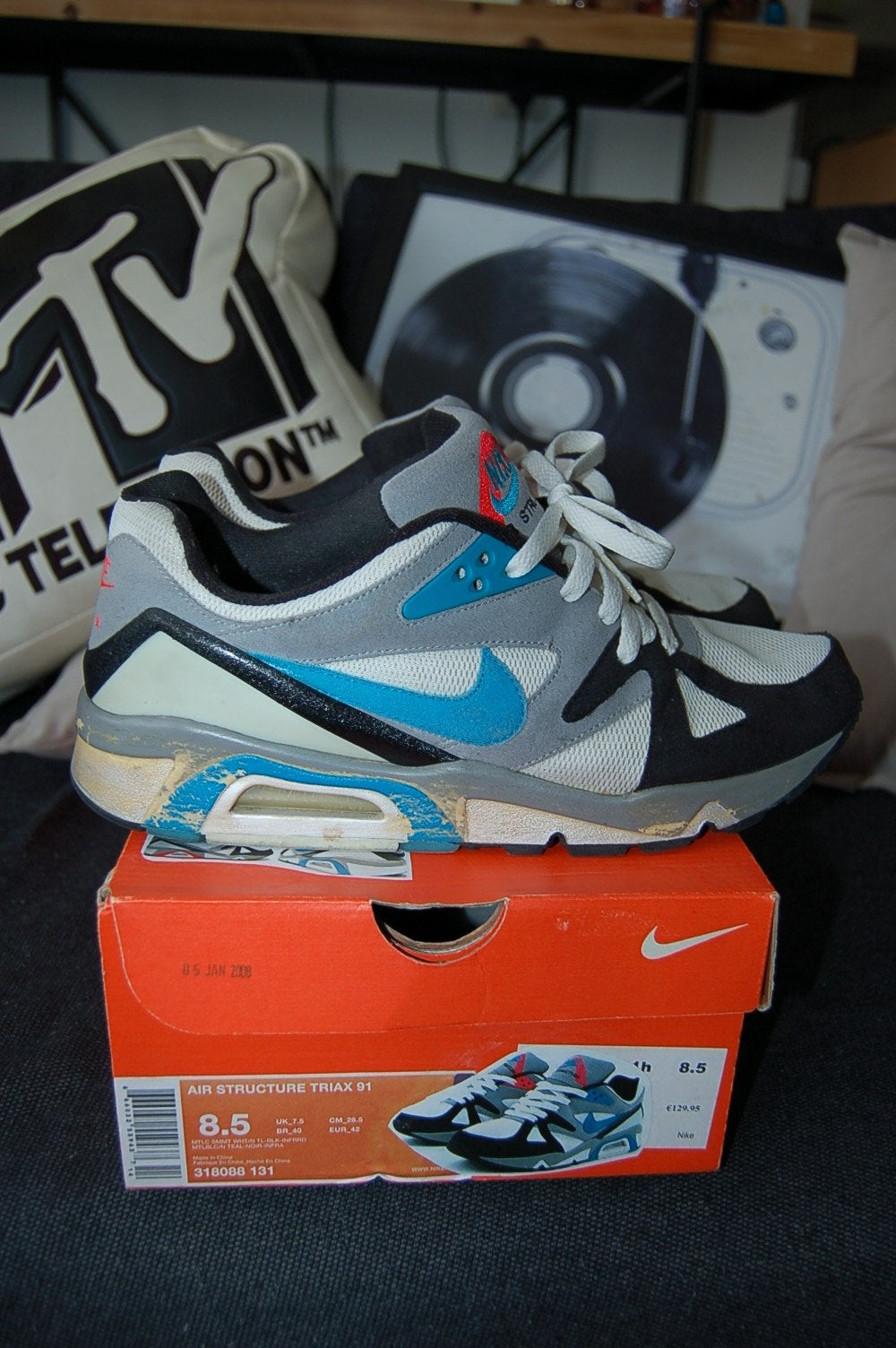 Nike Air Structure Triax 91 - Vintage Sneakers Maat 42, Kleding | Heren, Overige kleuren, Ophalen of Verzenden, Sneakers of Gympen