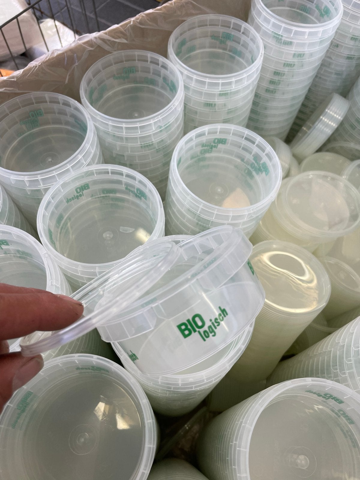 2000x BIOlogisch 160ml bekers met deksel, Ø95mm, Diversen, Ophalen, Nieuw