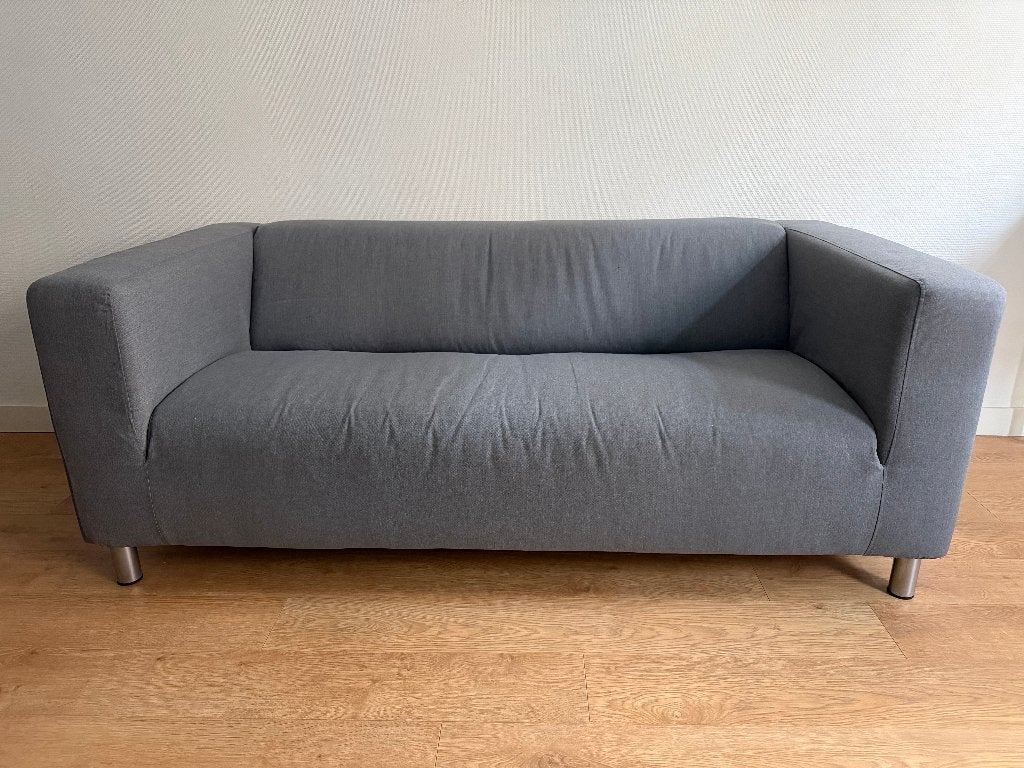 IKEA Klippan 2-zitsbank (Vissle Grijs), Ophalen, 150 tot 200 cm, Tweepersoons, 75 tot 100 cm