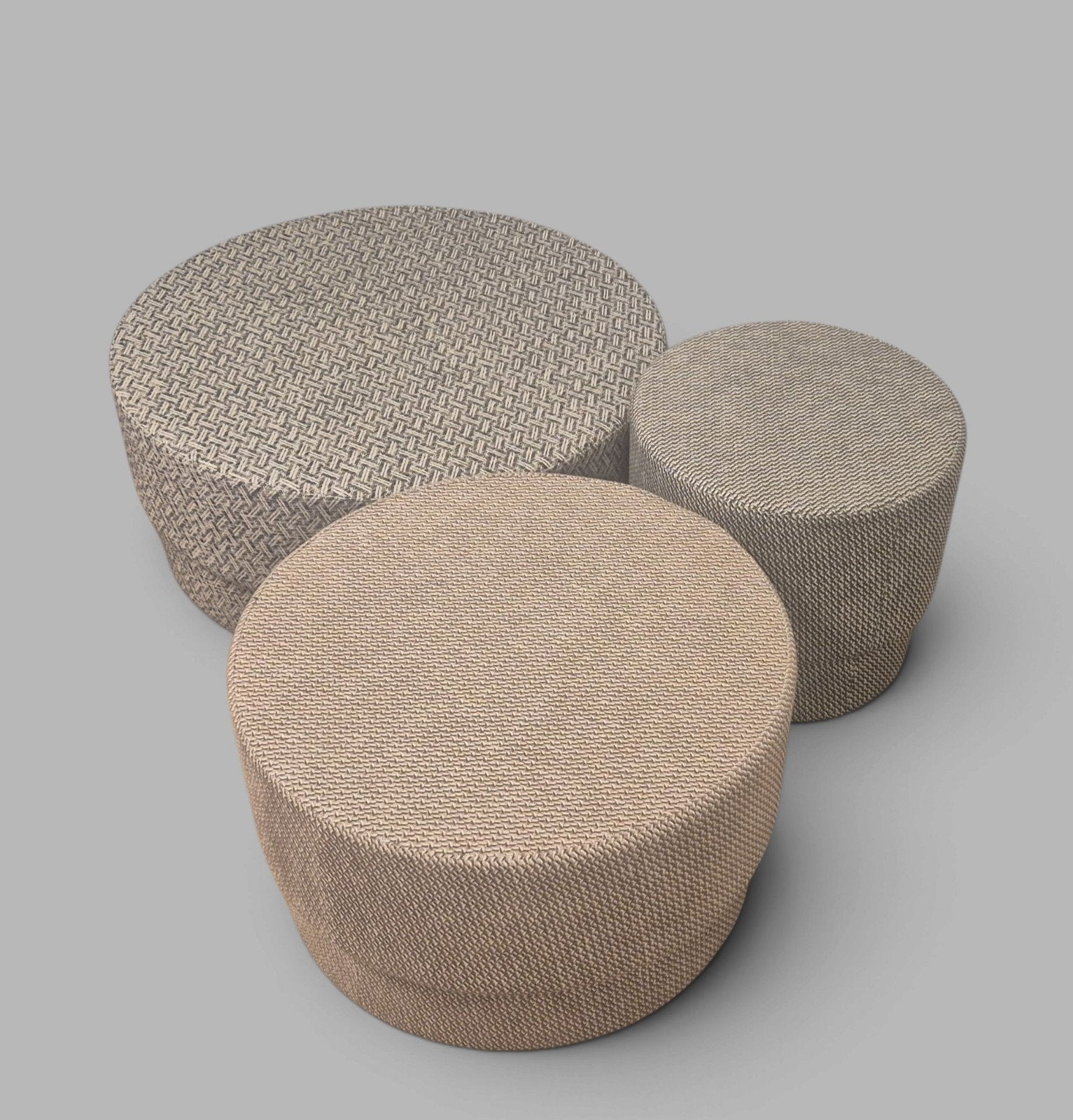 Normann Copenhagen Silo poefs set van 3, Ophalen, Minder dan 50 cm, Rond, Minder dan 50 cm