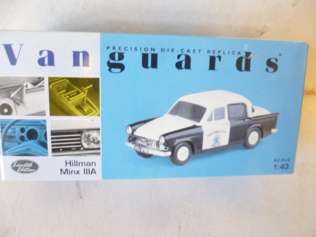 Vanguards Hillman Minx 111A Salford City Police 1:43 auto, Hobby en Vrije tijd, Modelauto's | 1:43, Ophalen of Verzenden, Nieuw