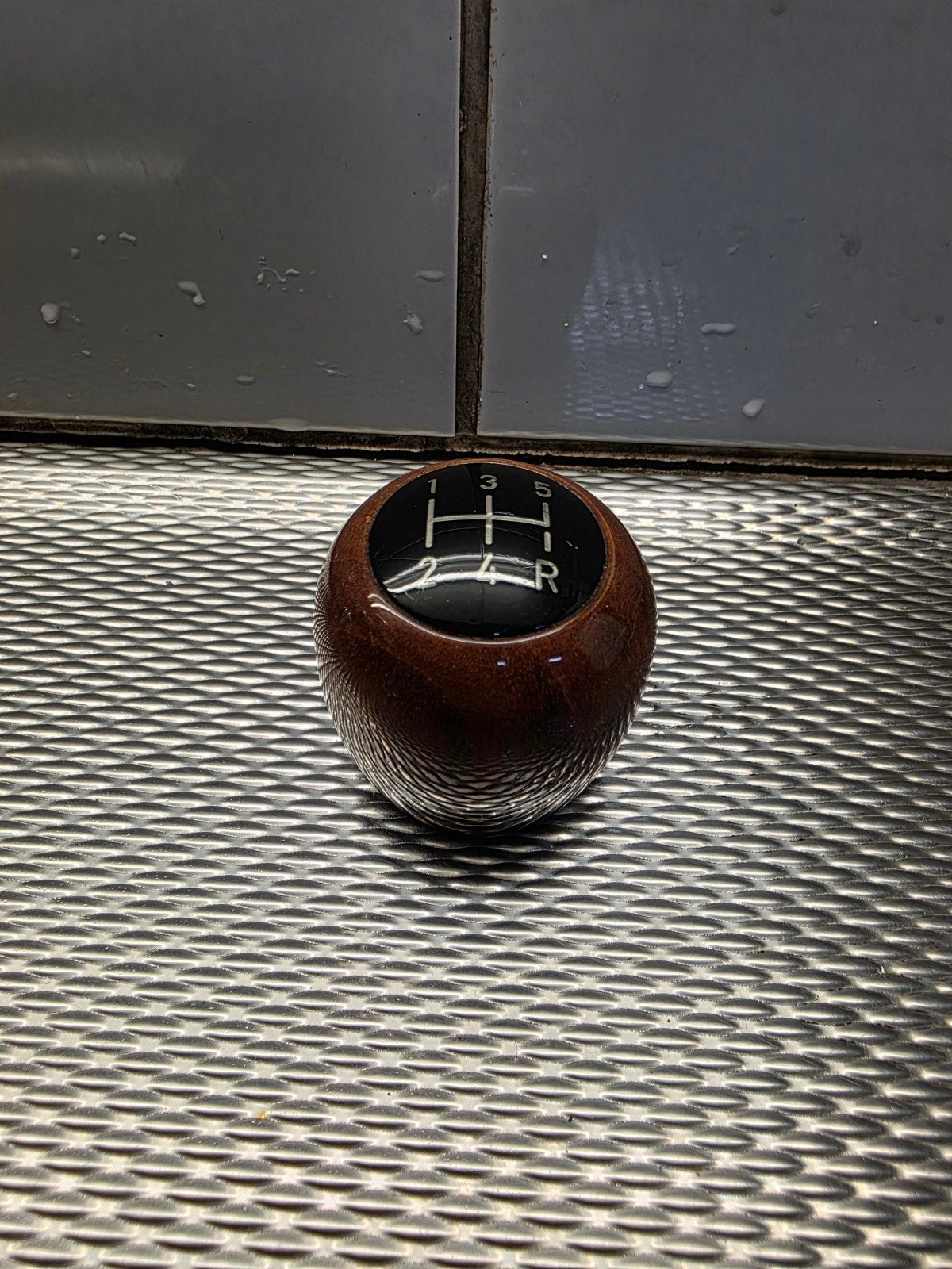 Z.g.a.n Saab 9-5/9-3 origineel houten versnellingspook knop, Ophalen, Gebruikt, Saab