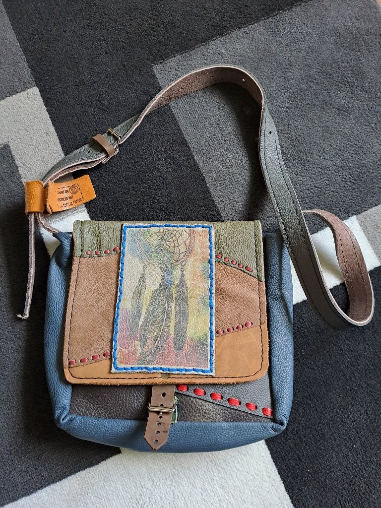 Leren tas Hippers, Overige merken, Overige kleuren, Ophalen of Verzenden, Zo goed als nieuw