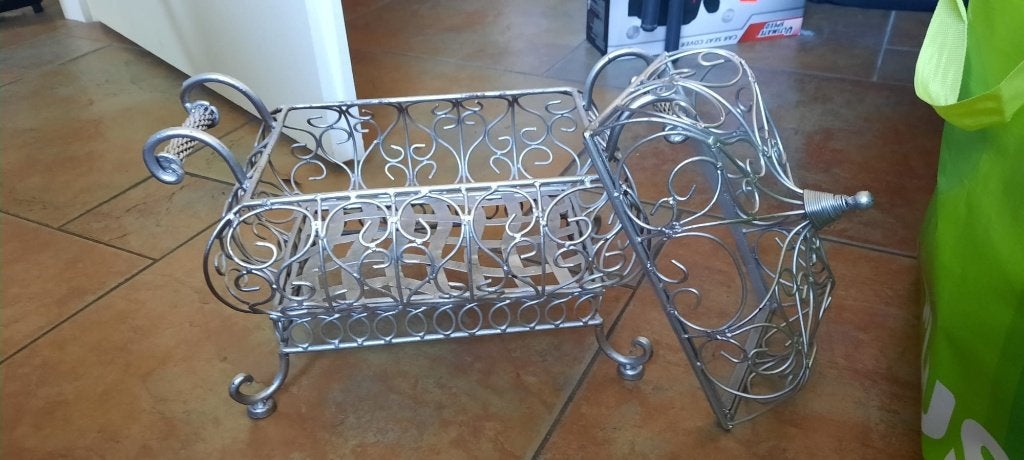 metalen mand, Overige materialen, Mand, Ophalen of Verzenden, Zo goed als nieuw