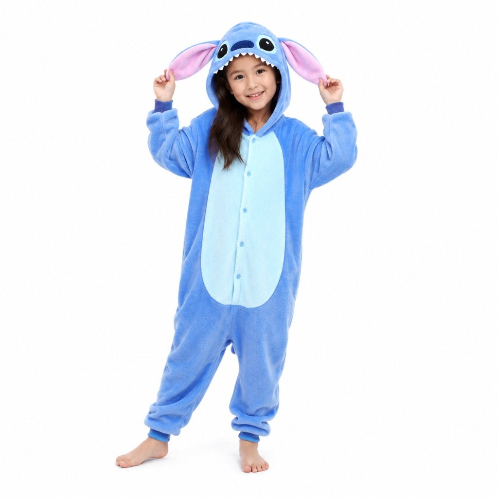 Stitch onesie VEEL MATEN blauw kind dames heren NIEUW, Kinderen en Baby's, Ophalen of Verzenden, Nieuw, 110 t/m 116, Jongen of Meisje