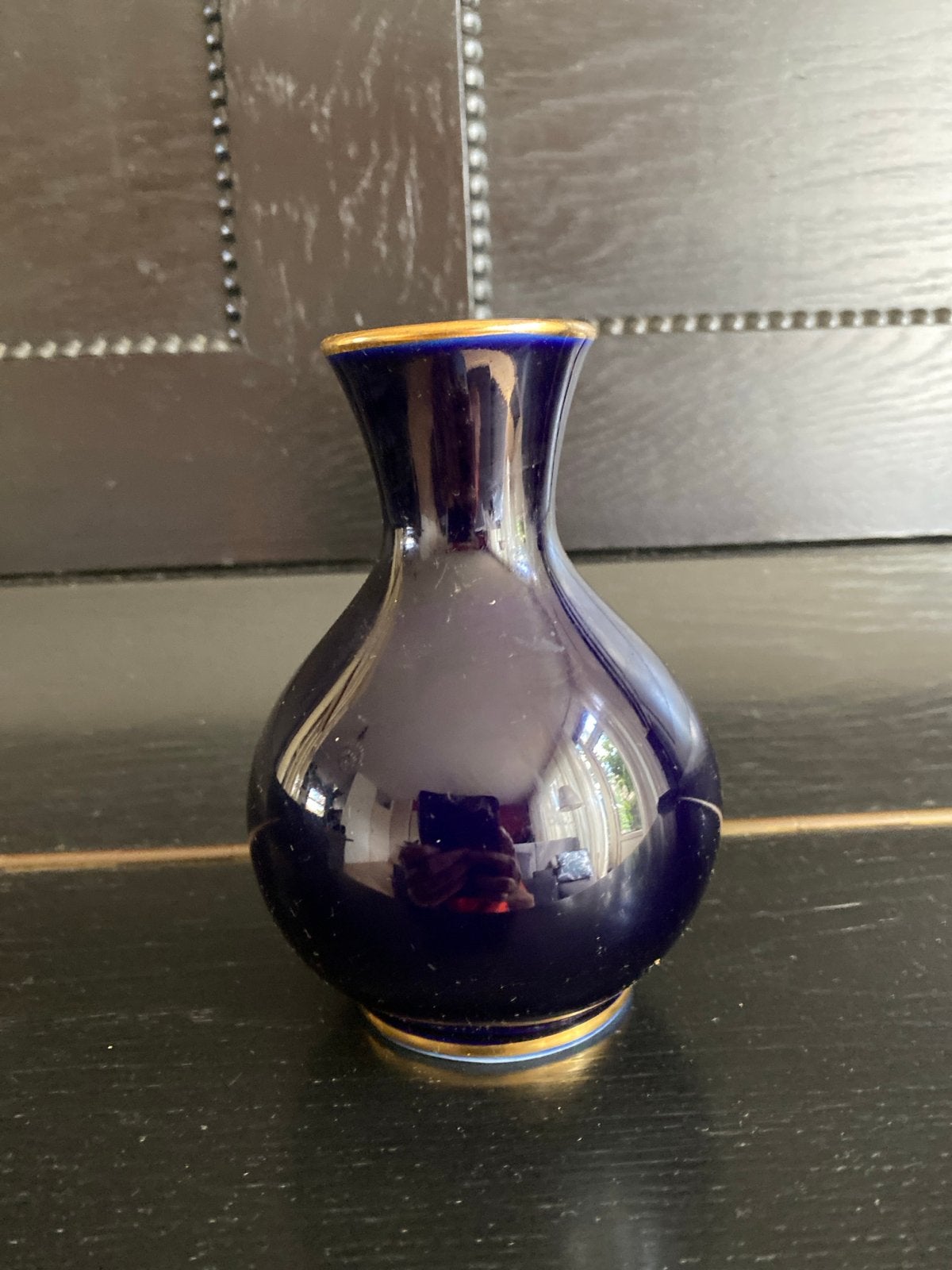 Vintage kobaltblauwe vaas, Made in USSR, Lomonosov fabriek, Ophalen