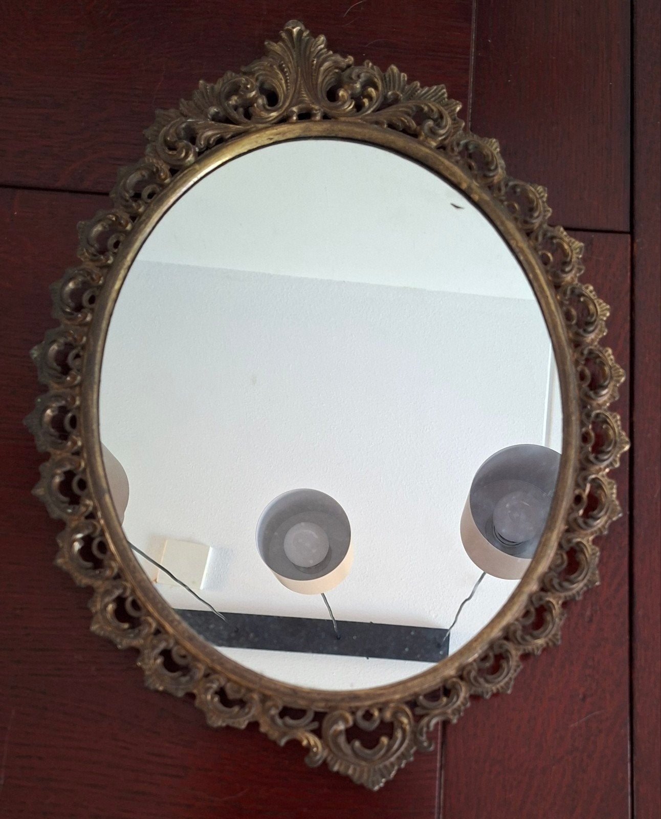 Mooi spiegeltje, Antiek en Kunst, Ophalen of Verzenden, Ovaal, Minder dan 50 cm
