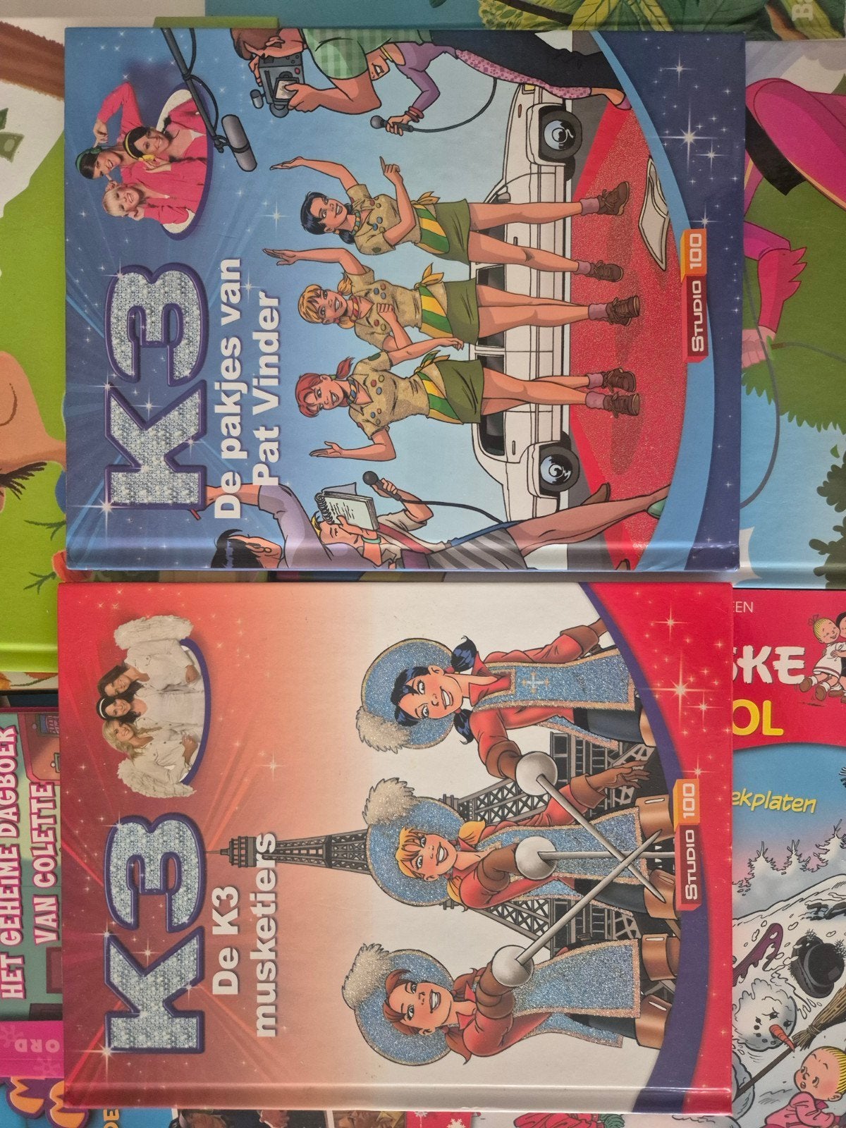 K3 Boeken: De Pakjes van Pat Vinder & De K3 Musketiers, Boeken, Ophalen, Gelezen, Studio 100, Fictie algemeen