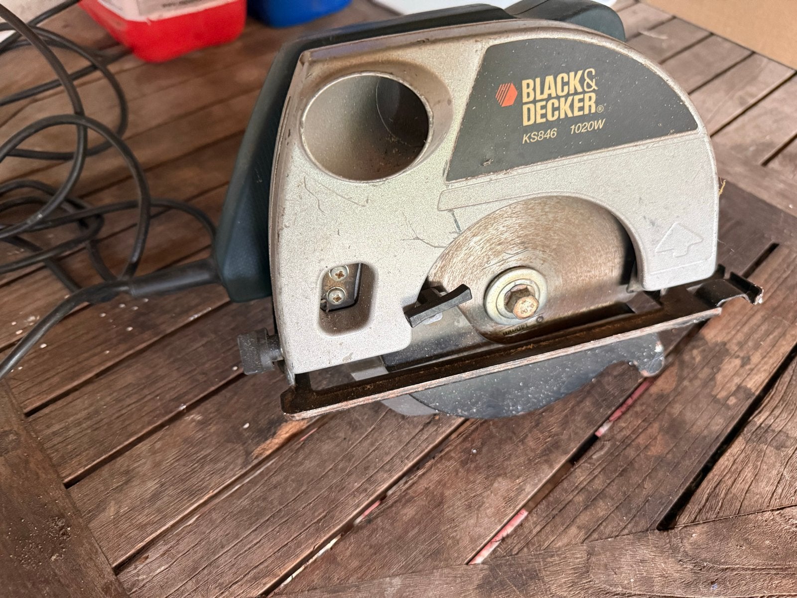 Black & Decker Cirkelzaag KS846 1020W, Gebruikt, Cirkelzaag, 600 tot 1200 watt, Ophalen of Verzenden