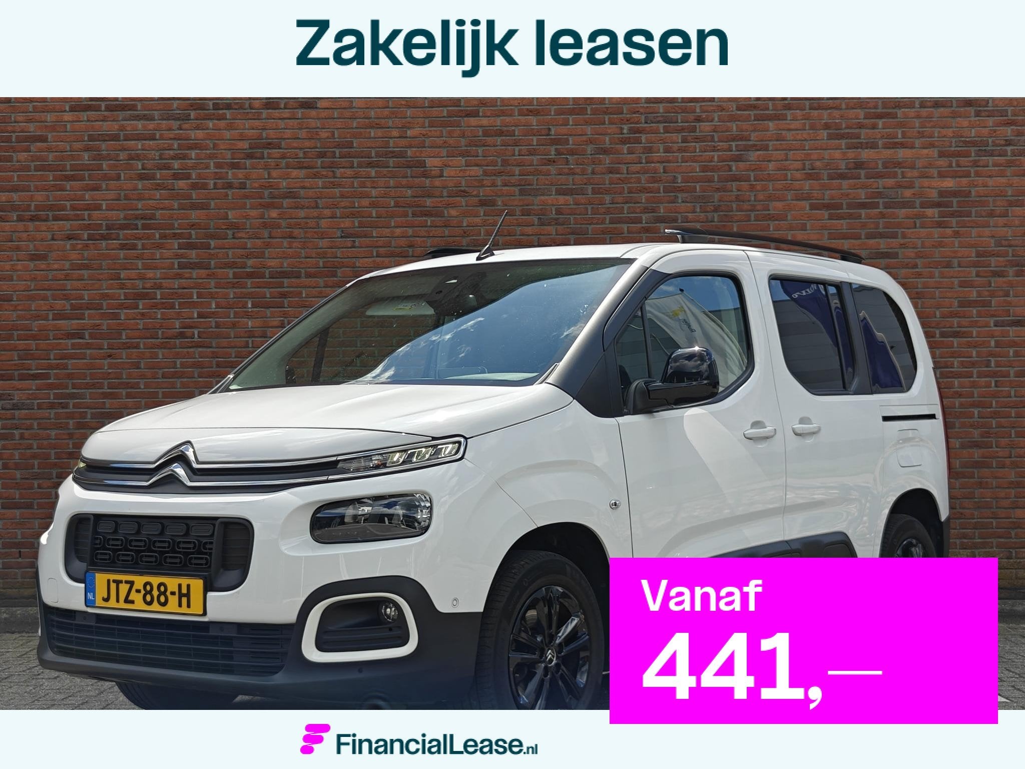 Citroen Berlingo 1.2 PureTech Feel | Automaat | Climate Cont, Gebruikt, Euro 6, 1199 cc, Wit