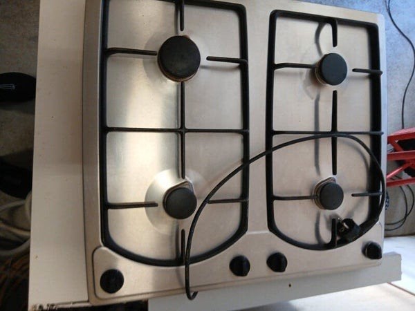 Pelgrim inbouw gaskookplaat RVS – 4 pits, Ophalen, Gebruikt, 50 tot 100 cm, Minder dan 100 cm
