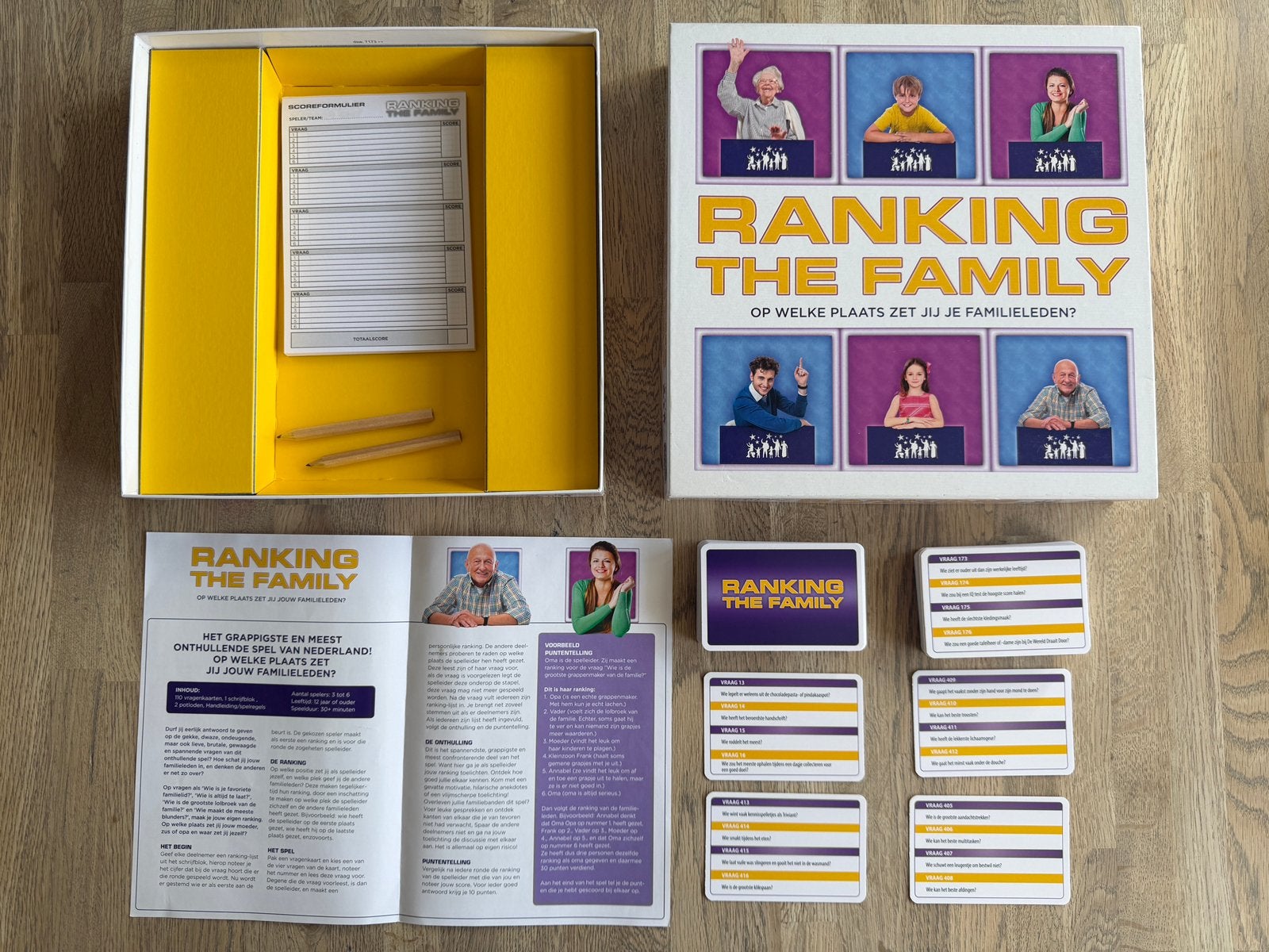 Party game / familispel “Ranking the Family” van King, Drie of vier spelers, Ophalen of Verzenden, Zo goed als nieuw