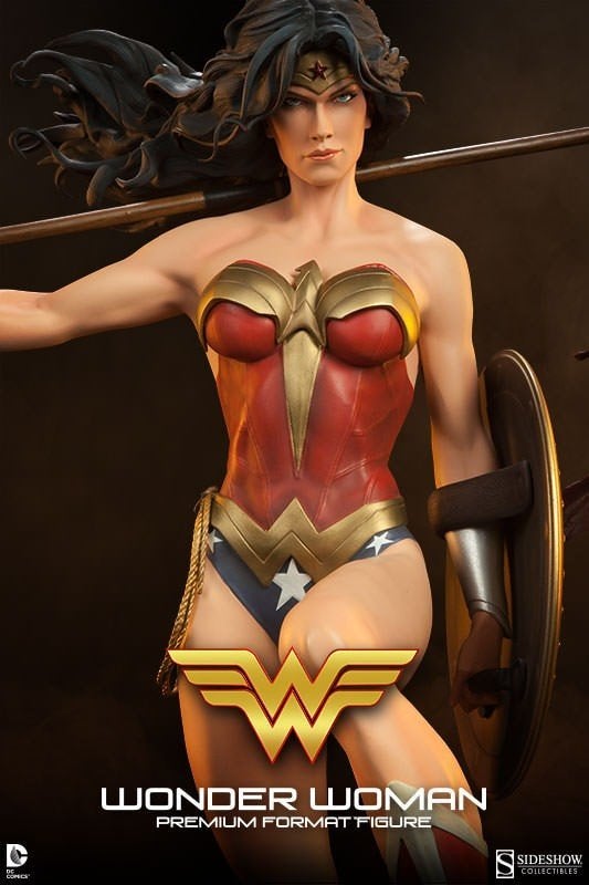 Sideshow Wonder Woman Premium Format Regular Statue Figure, Ophalen of Verzenden, Zo goed als nieuw, Beeldje, Replica of Model