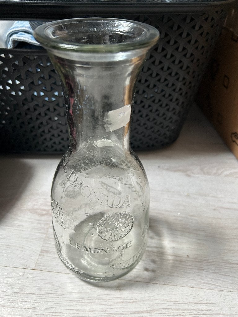 glazen limonade kan, Glas of Glazen, Ophalen of Verzenden, Overige stijlen, Glas