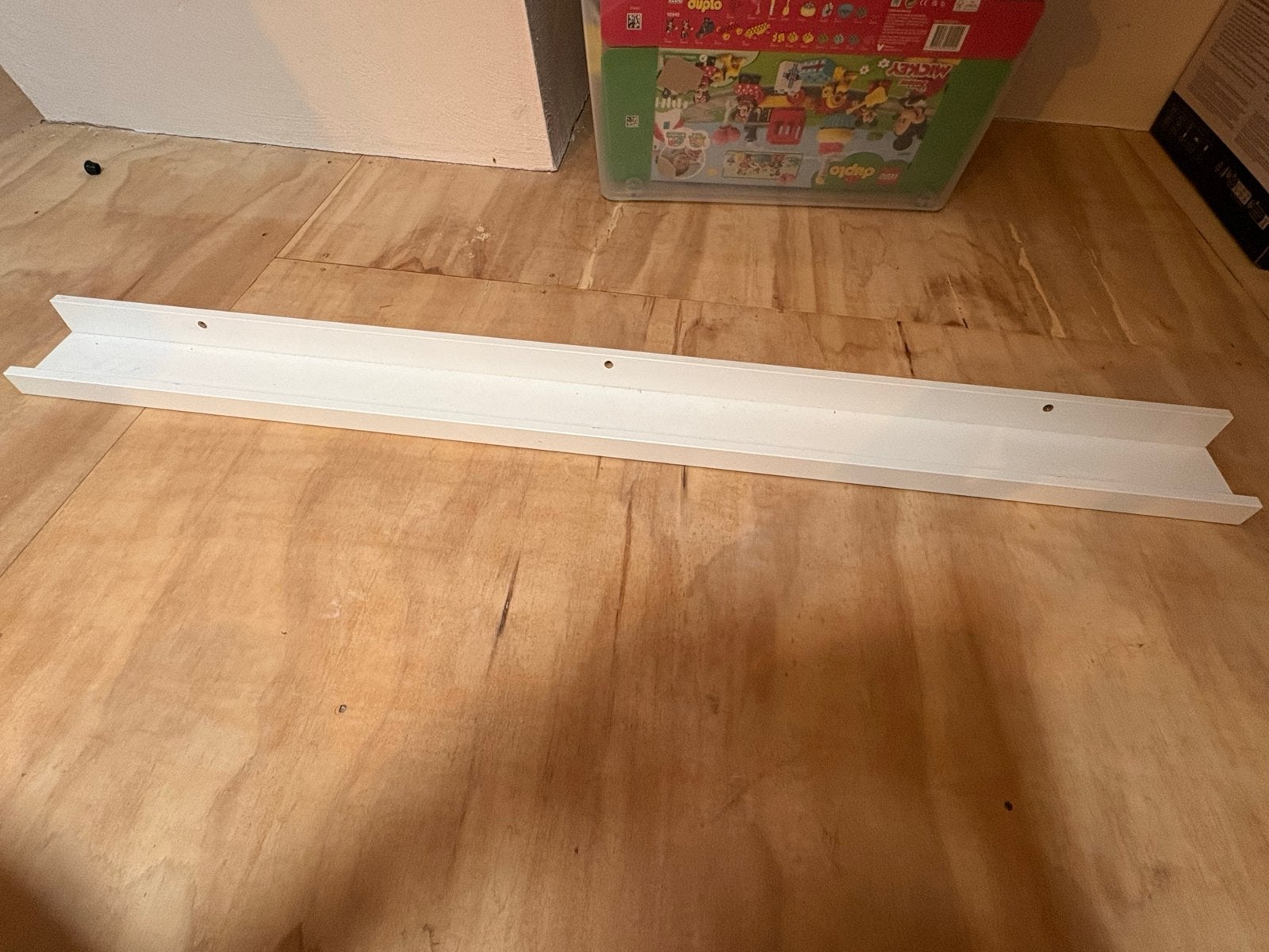 Witte wandplank / fotoplank - 110 cm, Ophalen, Gebruikt