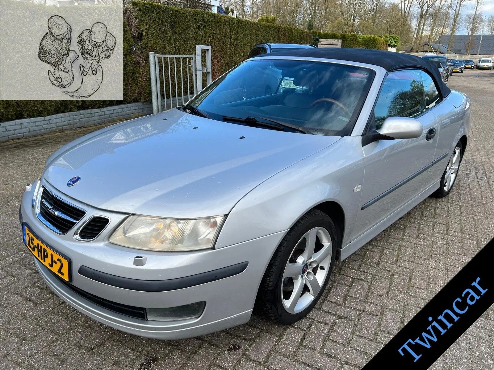 Saab 9-3 Cabrio 2.0T AUT. 209PK ARC ECC LEDER LMV, Auto's, Automaat, 1998 cc, Gebruikt, Zwart