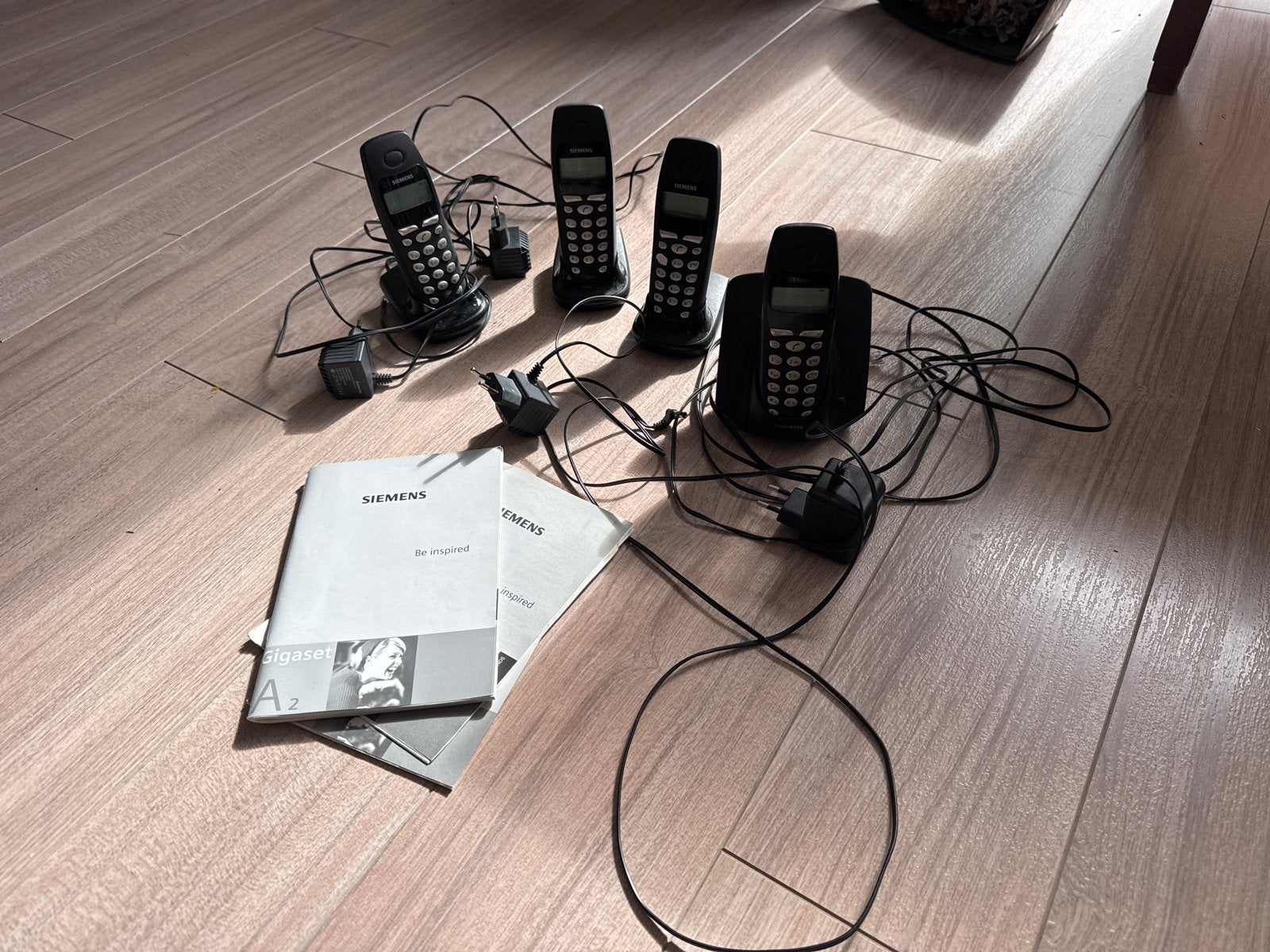 Siemens Gigaset A2 draadloze telefoons (3 stuks), Ophalen of Verzenden, Gebruikt, 3 handsets