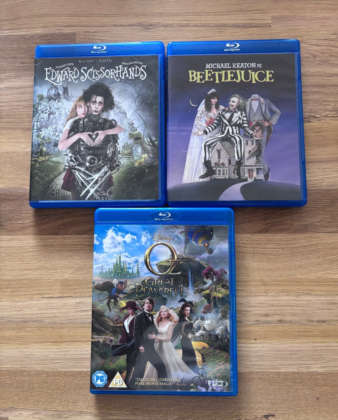 Edward Scissorhands, Beetlejuice, Oz - Blu-ray, Film, Science Fiction en Fantasy, Engels, Ophalen of Verzenden