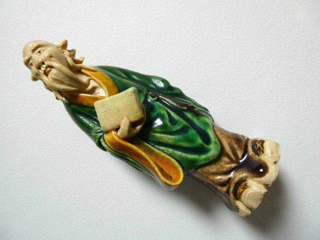 Drie oude Shiwan Mud Men-beeldjes, moddermannetjes, Antiek en Kunst, Steen/keramiek, Handgemaakt, Ophalen of Verzenden, Beeld