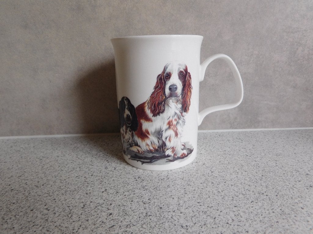 Mok Fine Bone China Dog Lovers Spaniël Roy Kirkham, Overige merken, Zo goed als nieuw, Overige stijlen, Porselein