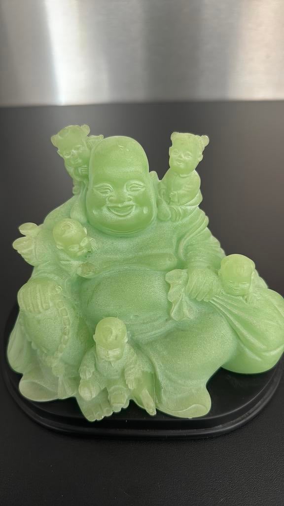 Lachende Boeddha met kinderen, Ophalen of Verzenden, Gebruikt