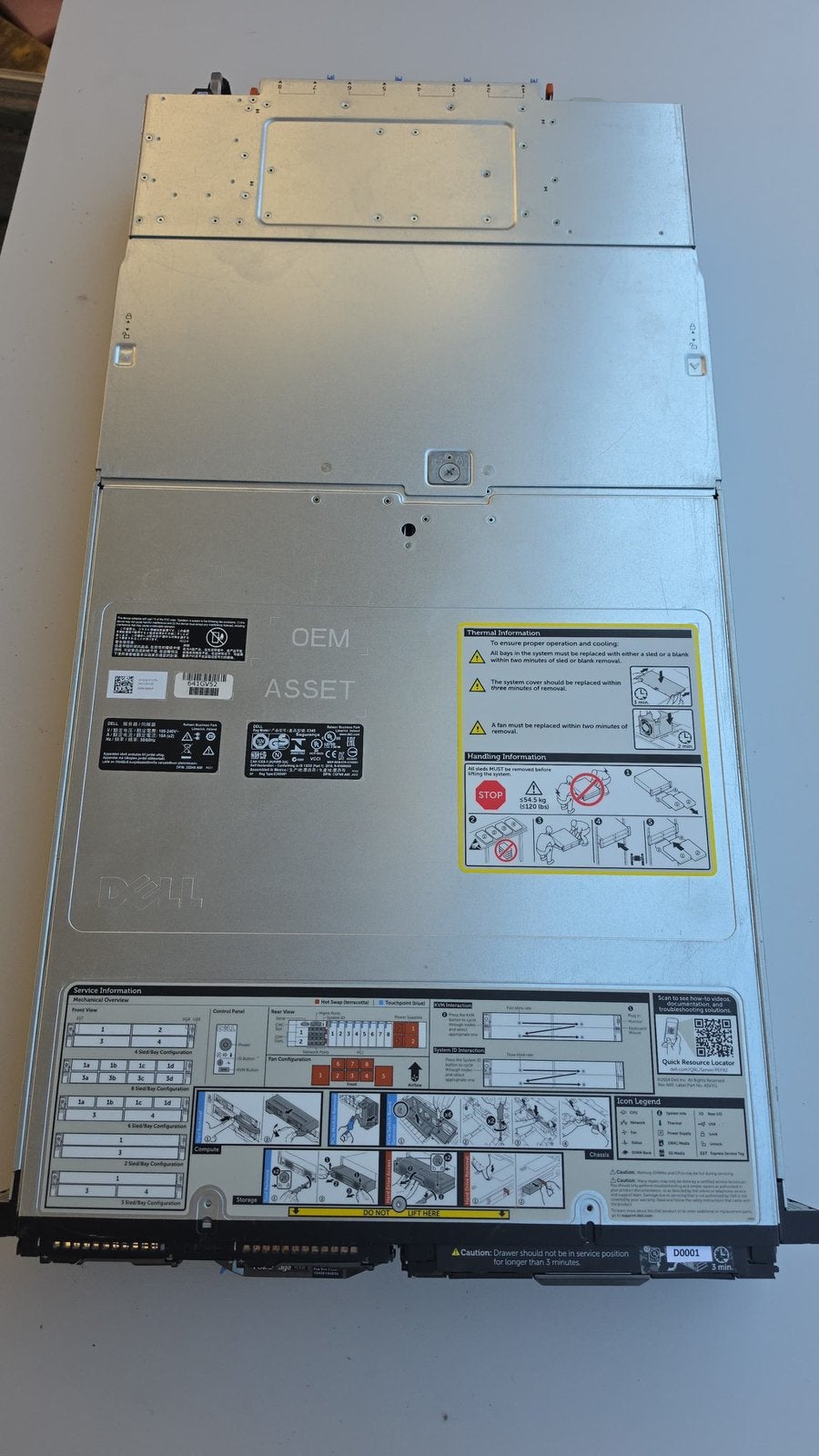 Dell PowerEdge FX2s met sleds en opslagmodules, Ophalen, Zo goed als nieuw