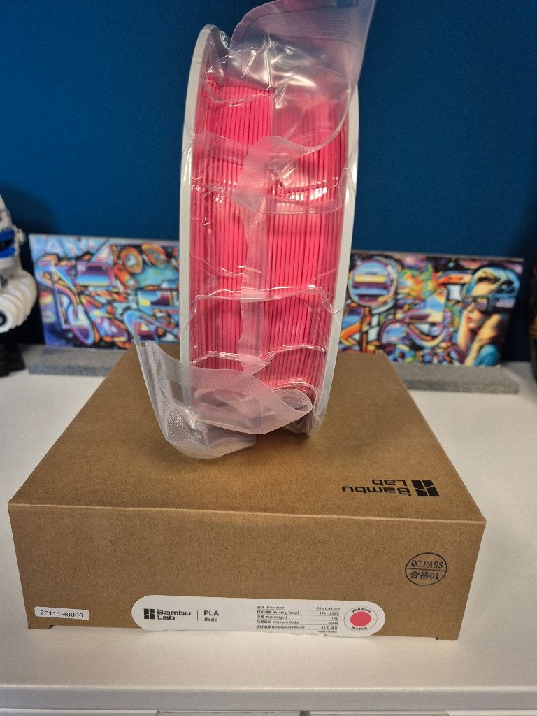 Bambu Lab PLA Basic (met spoel) - Hot Pink (1kg), Computers en Software, 3D-printerbenodigheden, Ophalen of Verzenden, Nieuw, Filamentrollen
