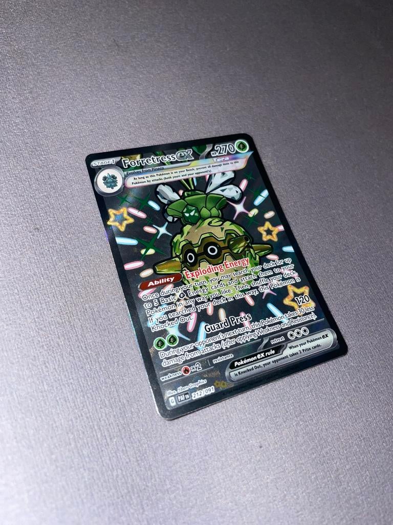 Forretress ex shiny mint pokemon, Ophalen of Verzenden, Nieuw, Losse kaart, Foil