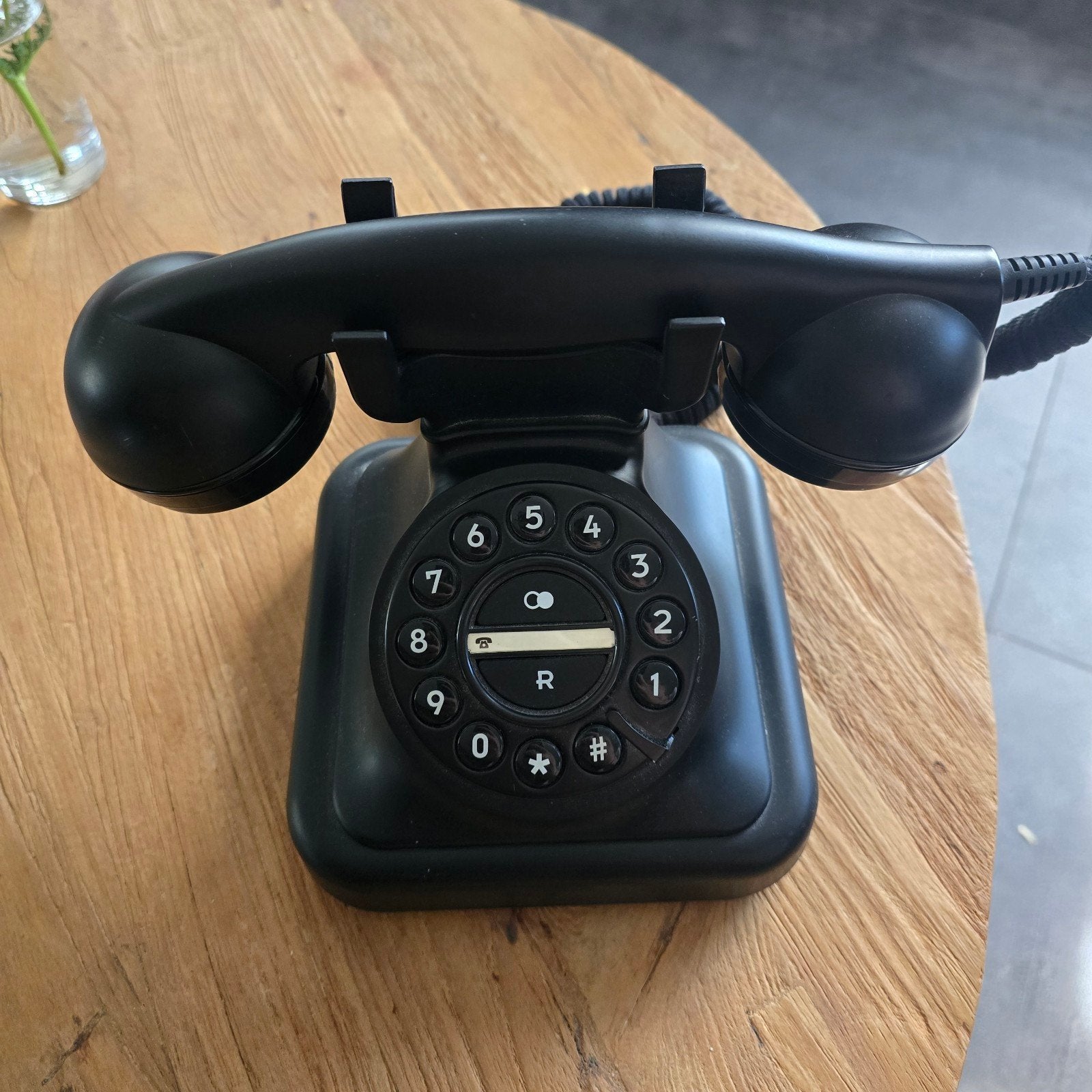 Profoon Retro Telefoon met Draaischijf – Zwart – Werkend, Ophalen of Verzenden, Met draaischijf