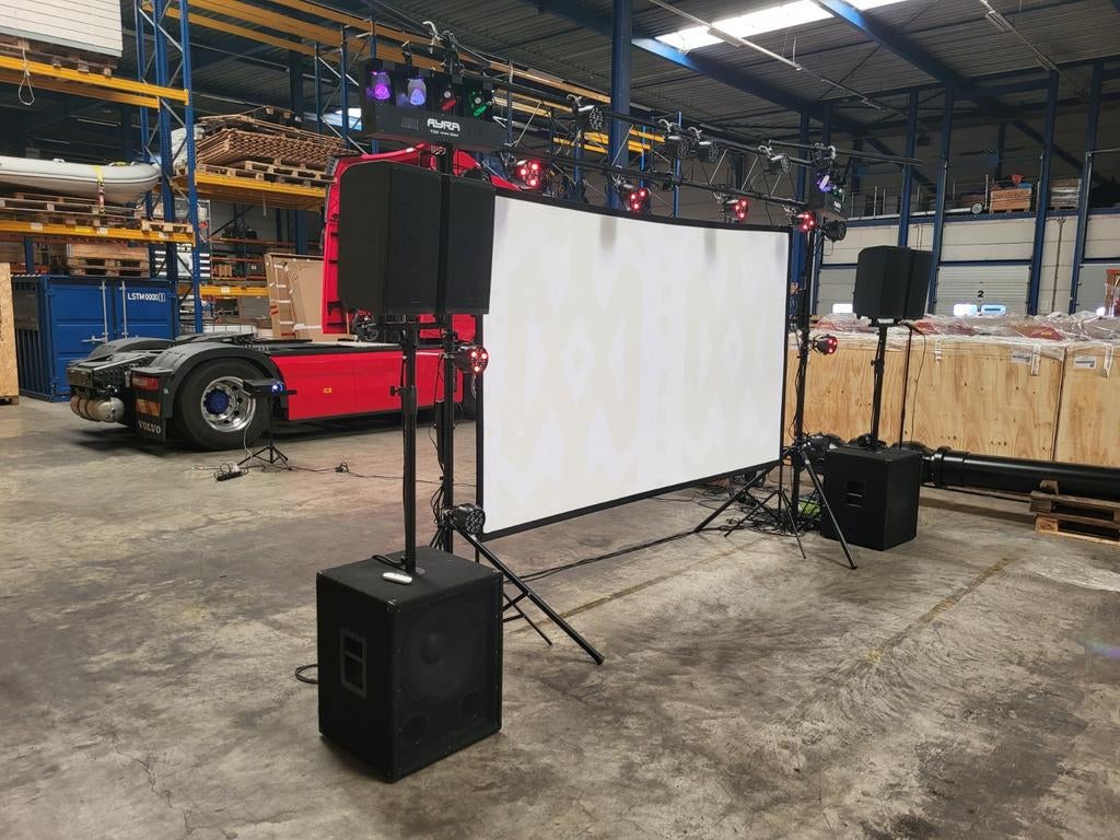 Complete instap feest, disco en film set, Ophalen, Gebruikt, Overige typen