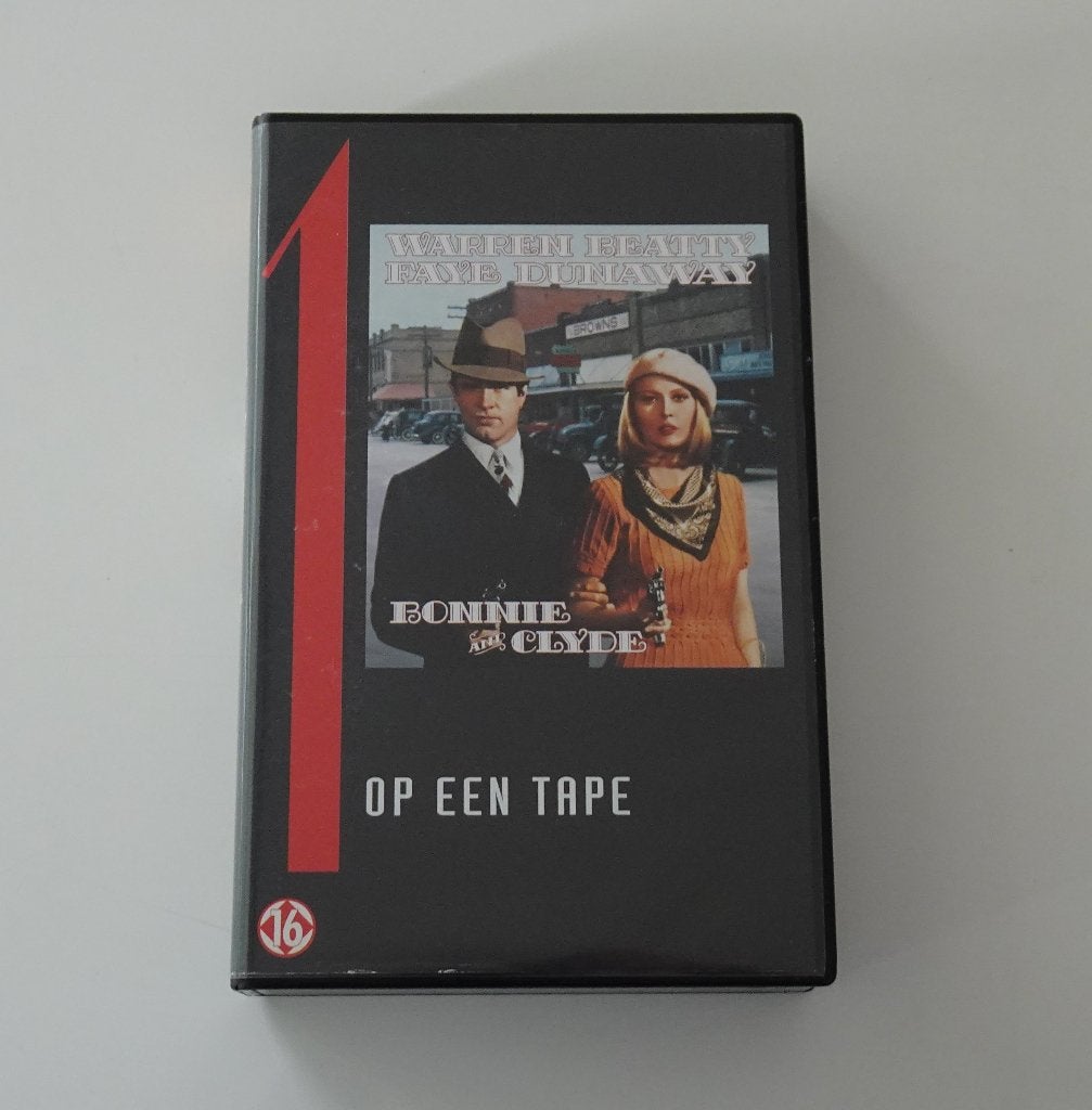 Bonnie and Clyde - Film op VHS uit 1967, Alle leeftijden, Ophalen, Zo goed als nieuw, Actie en Avontuur