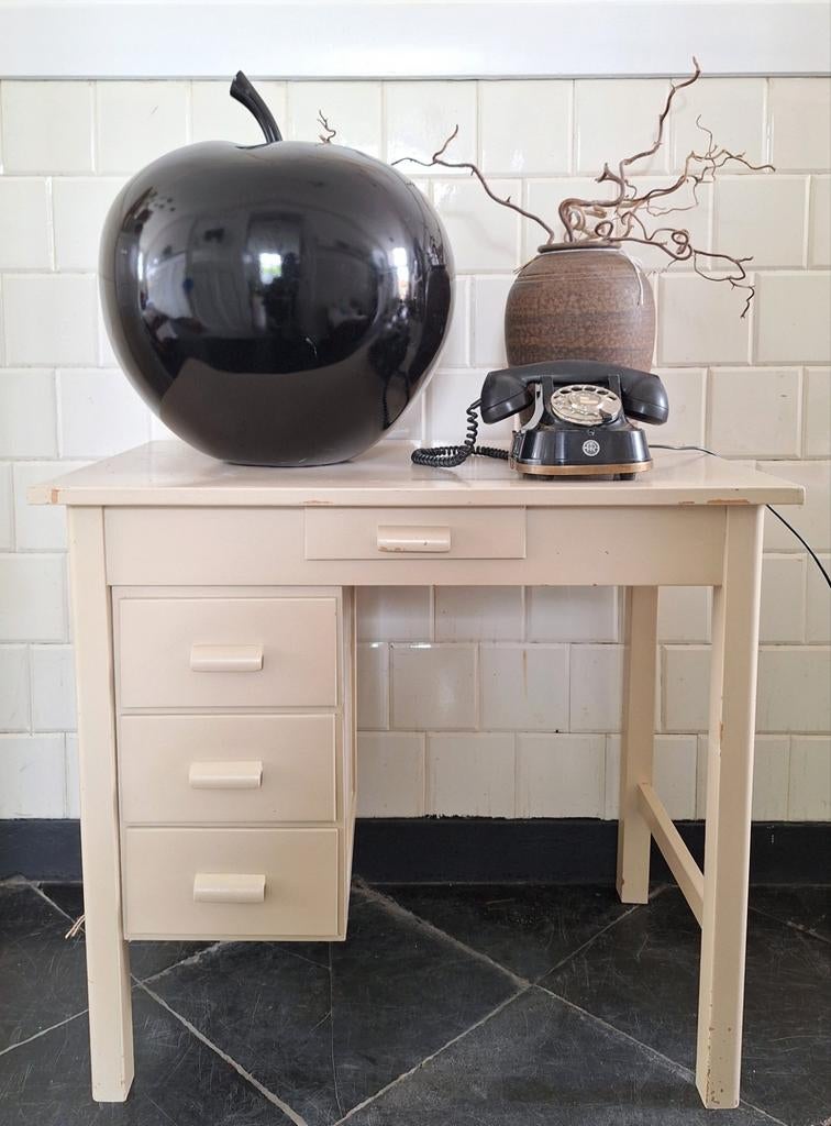 Vintage beuken bureau, lessenaar, bureautje, desk, werkplek, Ophalen, Gebruikt, Hout, Vintage