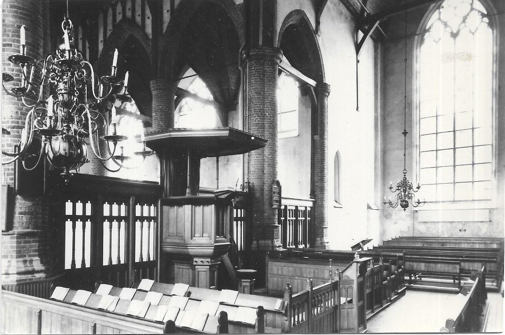 AK IJsselstein - Interieur Ned. Herv. Kerk, Verzenden, 1960 tot 1980, Ongelopen, Noord-Brabant
