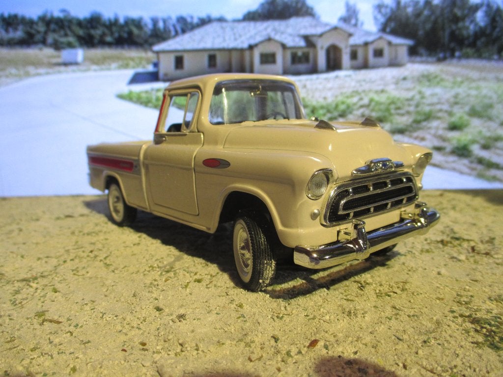 1:29 1956 Chevrolet Apache 3124 - Anson, Ophalen of Verzenden, Gebruikt, Overige merken
